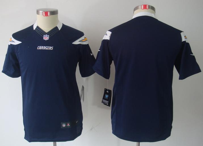 Kids Nike San Diego Chargers Blank Dark Blue Game LIMITED NFL Jerseys Cheap