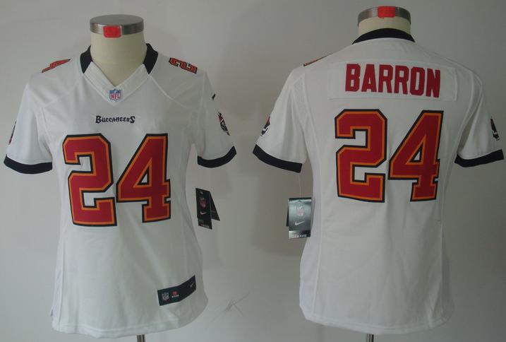 Cheap Women Nike Tampa Bay Buccaneers 24# Mark Barron White Game LIMITED NFL Jerseys