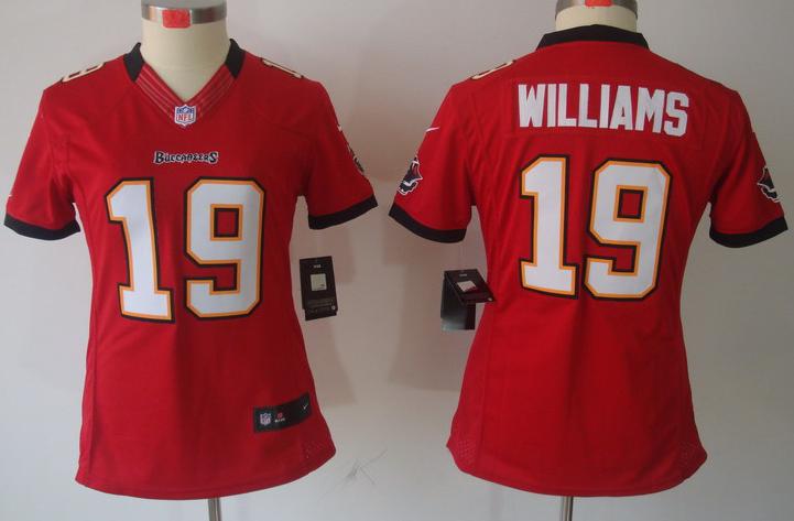 Cheap Women Nike Tampa Bay Buccaneers 19# Mike Williams Red Game LIMITED NFL Jerseys