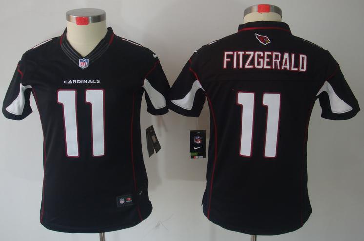 Cheap Women Nike Arizona Cardinals 11# Larry Fitzgerald Black Game LIMITED NFL Jerseys