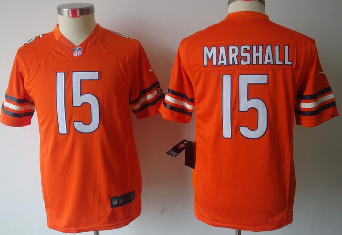 Kids Nike Chicago Bears #15 Brandon Marshall Orange Game LIMITED NFL Jerseys Cheap