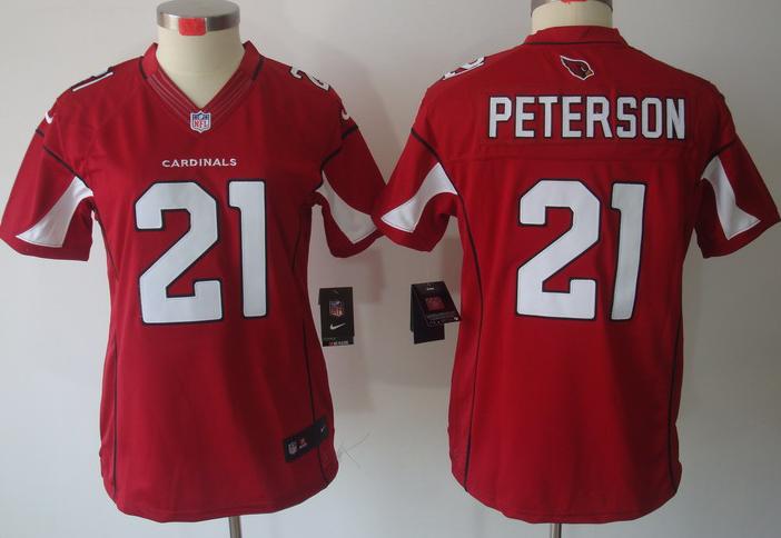 Cheap Women Nike Arizona Cardinals 21# Patrick Peterson Red Game LIMITED NFL Jerseys