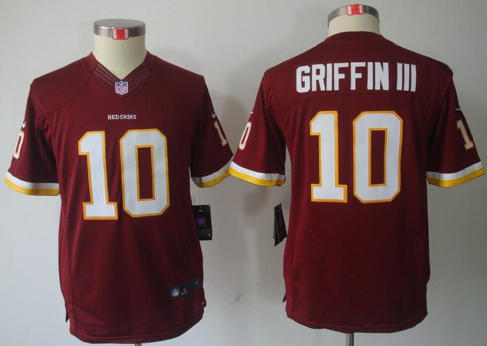 Kids Nike Washington Redskins #10 Robert Griffin III Red Game LIMITED NFL Jerseys Cheap