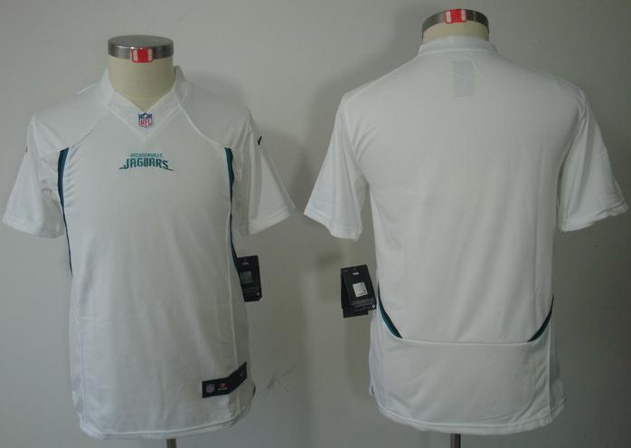 Kids Nike Jacksonville Jaguars Blank White Game LIMITED NFL Jerseys Cheap