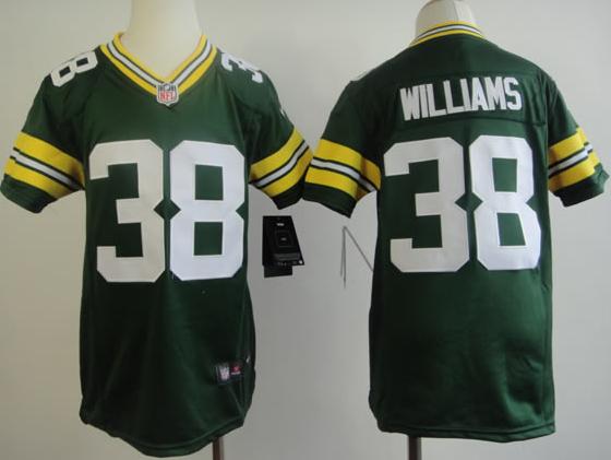 Kids Nike Green Bay Packers 38 Tramon Williams Green NFL Jerseys Cheap