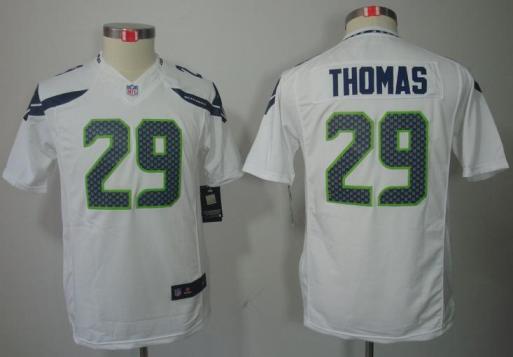 Kids Nike Seattle Seahawks 29# Earl Thomas White Game LIMITED NFL Jerseys Cheap