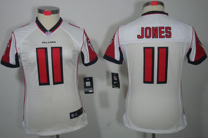 Cheap Women Nike Atlanta Falcons #11 Julio Jones White Game LIMITED NFL Jerseys
