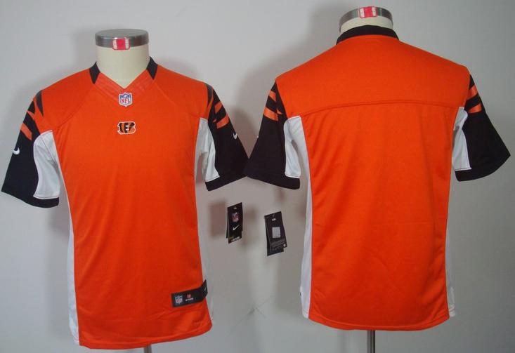 Kids Nike Cincinnati Bengals Blank Orange Game LIMITED NFL Jerseys Cheap