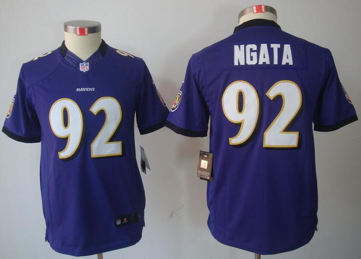 Kids Nike Baltimore Ravens #92 Haloti Ngata Purple Game LIMITED NFL Jerseys Cheap