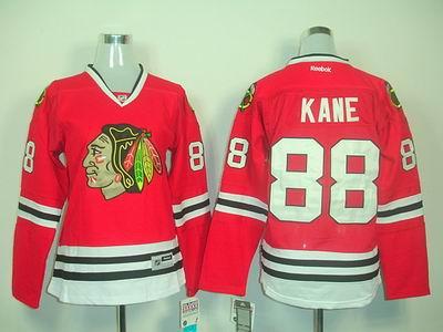 Cheap Women Chicago Blackhawks 88 Patrick Kane Red NHL Jerseys