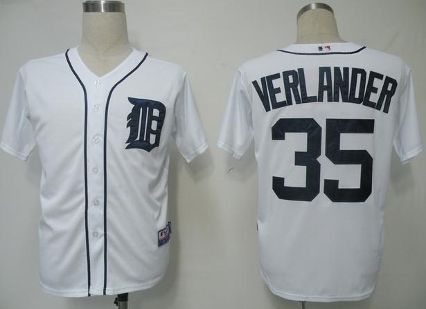 Kids Detroit Tigers 35 Verlander White MLB Jersey Cheap