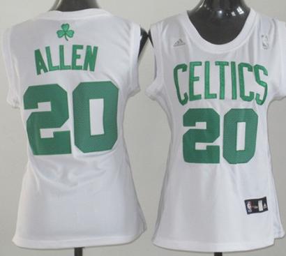 Cheap Women Boston Celtics 20 Ray Allen White Swingman Jersey