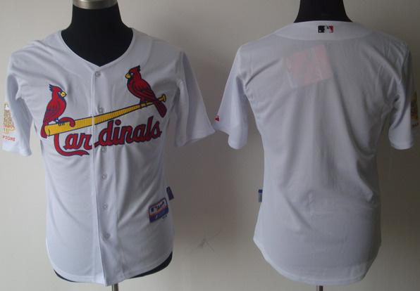 Kids St.Louis Cardinals Blank 2011 World Series Fall Classic White Jerseys Cheap