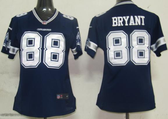 Cheap Women Nike Dallas Cowboys 88 Bryant Blue Nike NFL Jerseys