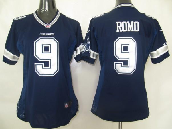 Cheap Women Nike Dallas cowboys 9 Romo Blue Nike NFL Jerseys