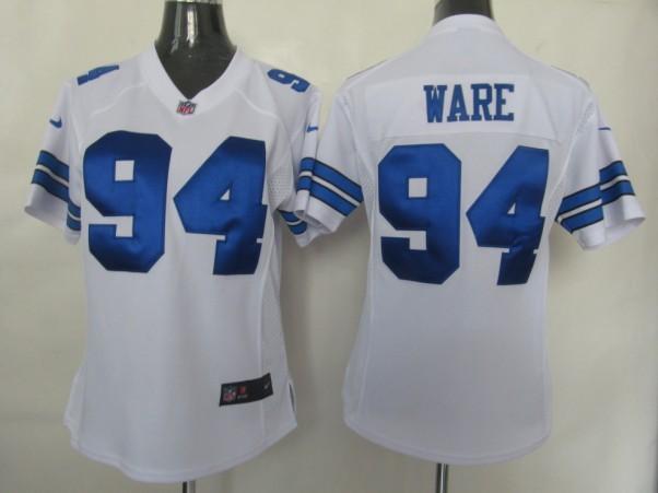 Cheap Women Nike Dallas Cowboys 94 Ware White Nike NFL Jerseys