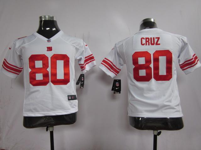 Kids Nike New York Giants #80 Victor Cruz White Nike NFL Jerseys Cheap