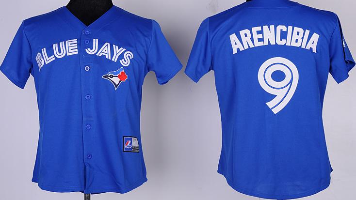 Cheap Women Toronto Blue Jays #9 J.P.Arencibia Blue Cool Base MLB Jerseys