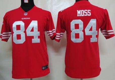 Kids Nike San Francisco 49ers 84 Randy Moss Red Nike NFL Jerseys Cheap