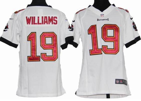 Kids Nike Tampa Bay Buccaneers 19# Mike Williams White Nike NFL Jersey Cheap