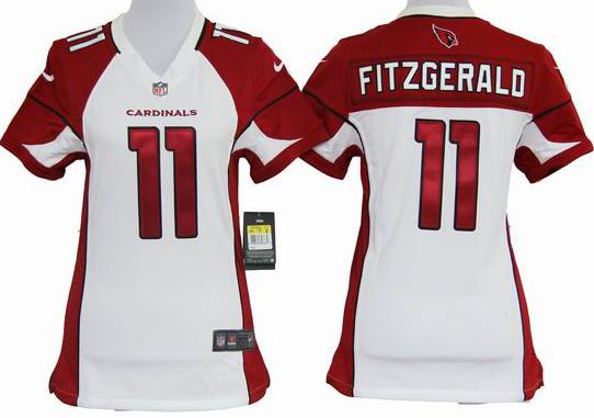 Cheap Women Nike Arizona Cardinals 11# Larry Fitzgerald White Nike NFL Jerseys