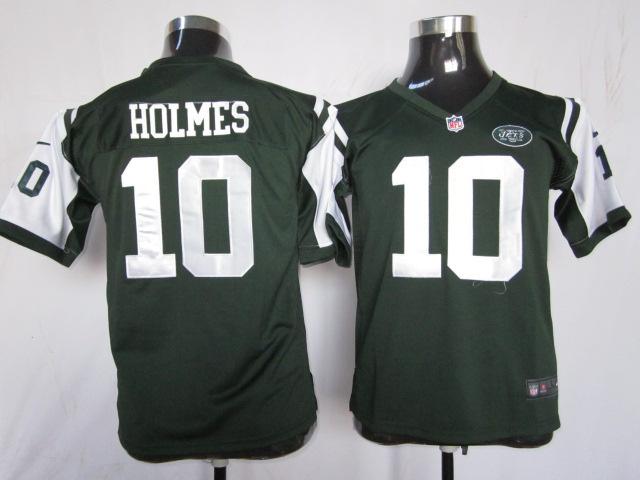 Kids Nike New York Jets 10# Santonio Holmes Green Nike NFL Jerseys Cheap