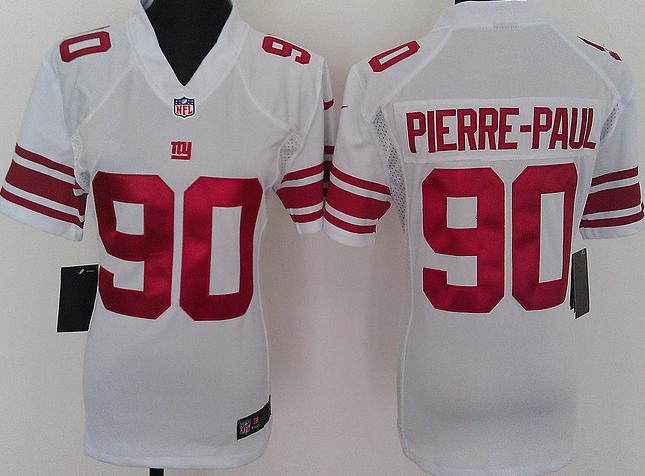Cheap Women Nike New York Giants 90 Pierre-Paul White Nike NFL Jerseys