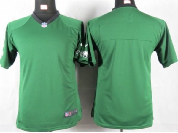Nike Kids Philadelphia Eagles blank green portrait fashion game jerseys Cheap