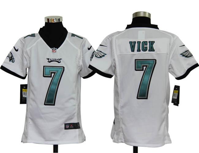 Kids Nike Philadelphia Eagles #7 Michael Vick White Nike NFL Jerseys Cheap