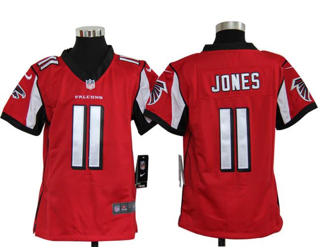 Kids Nike Atlanta Falcons #11 Julio Jones Red Nike NFL Jerseys Cheap