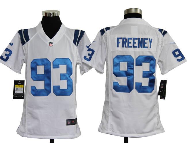 Kids Nike Indianapolis Colts 93# Dwight Freeney White Nike NFL Jerseys Cheap