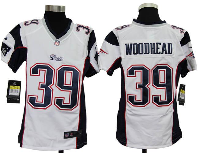 Kids Nike New England Patriots 39 Danny Woodhead White Nike NFL Jerseys Cheap