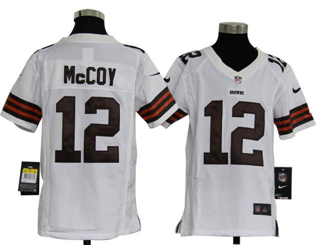 Kids Nike Cleveland Browns 12 Colt Mccoy White Nike NFL Jerseys Cheap