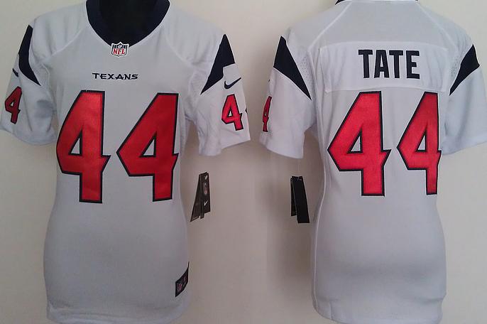 Cheap Women Nike Houston Texans #44 Tate White Nike NFL Jerseys