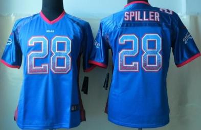 Cheap Women Nike Buffalo Bills #28 C.J. Spiller Blue Drift Fashion Elite NFL Jerseys
