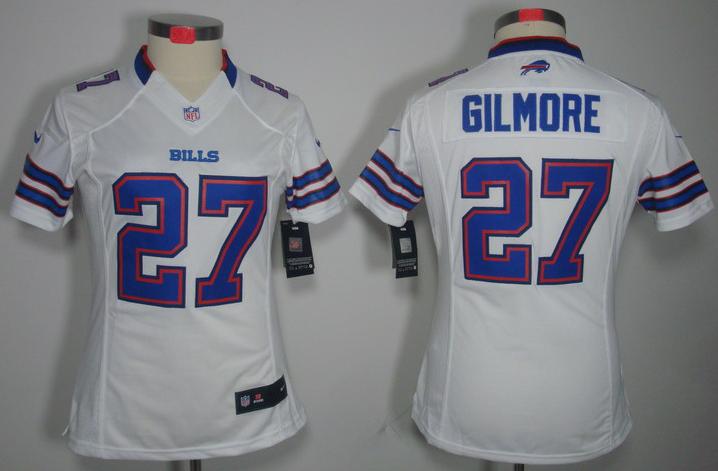 Cheap Women Nike Buffalo Bills 27# Stephon Gilmore White Game LIMITED NFL Jerseys