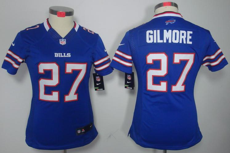 Cheap Women Nike Buffalo Bills 27# Stephon Gilmore Blue Game LIMITED NFL Jerseys