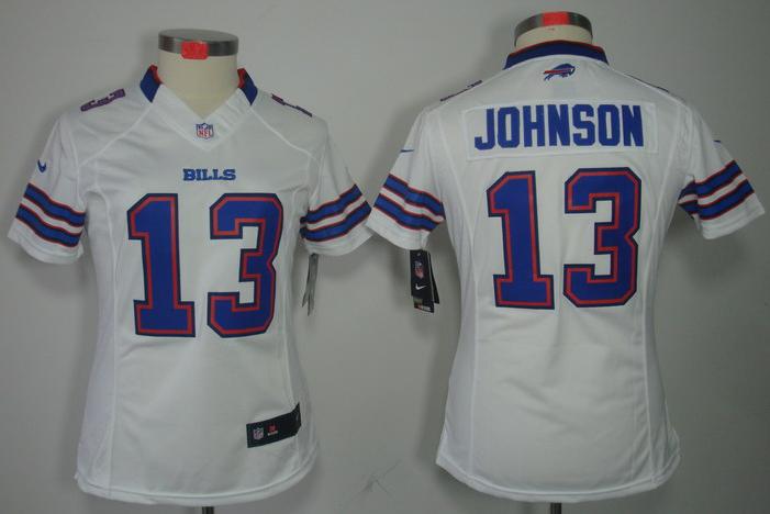 Cheap Women Nike Buffalo Bills 13 Steve Johnson White Game LIMITED NFL Jerseys