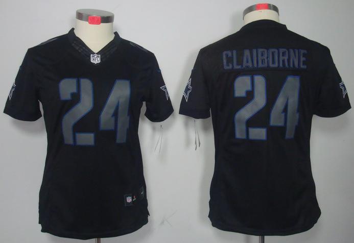 Cheap Women Nike Dallas Cowboys 24 Morris Claiborne Black Impact Game LIMITED NFL Jerseys