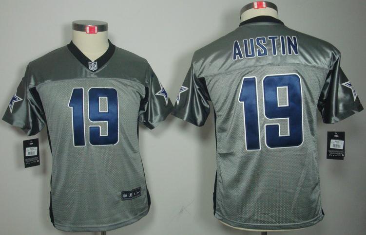 Kids Nike Dallas Cowboys #19 Miles Austin Grey Shadow Nike NFL Jerseys Cheap