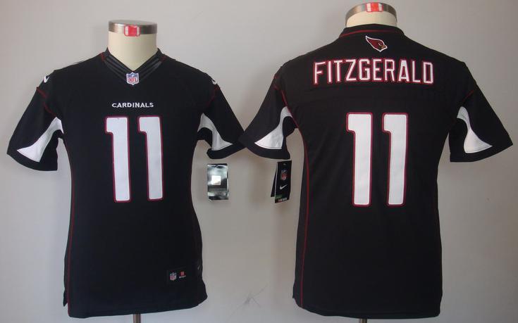 Kids Nike Arizona Cardinals 11# Larry Fitzgerald Black Game LIMITED NFL Jerseys Cheap