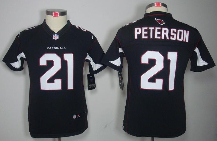 Kids Nike Arizona Cardinals 21# Patrick Peterson Black Game LIMITED NFL Jerseys Cheap