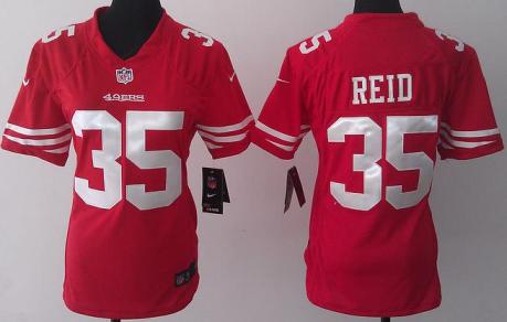 Cheap Women Nike San Francisco 49ers 35 Eric Reid Red NFL Jerseys