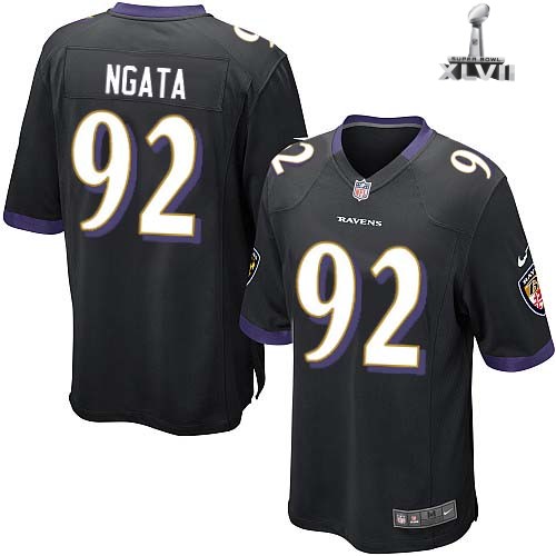 Kids Nike Baltimore Ravens 92 Haloti Ngata Black 2013 Super Bowl NFL Jersey Cheap