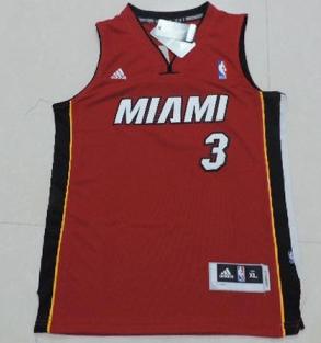 Kids Miami Heat 3 Dwyane Wade Red Revolution 30 Swingman NBA Jerseys Cheap