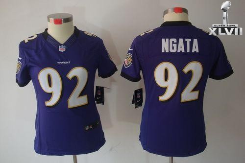 Cheap Women Nike Baltimore Ravens 92 Haloti Ngata Limited Purple 2013 Super Bowl NFL Jersey