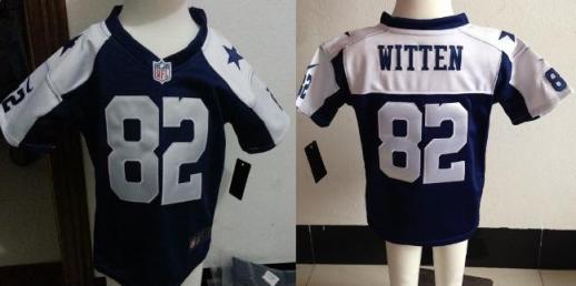 Baby Nike Dallas Cowboys 82 Jason Witten Blue Throwback Thanksgivings NFL Jersey For Cheap