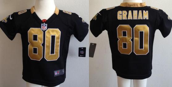 Baby Nike New Orleans Saints 80 Jimmy Graham Black NFL Jerseys For Cheap