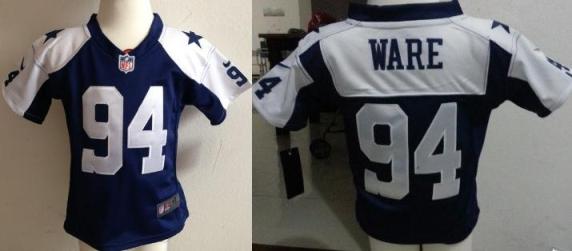 Baby Nike Dallas Cowboys 94 DeMarcus Ware Blue Throwback Thanksgivings NFL Jersey For Cheap