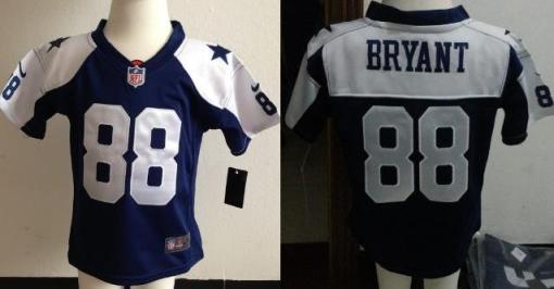 Baby Nike Dallas Cowboys 88 Dez Bryant Blue Throwback Thanksgivings NFL Jersey For Cheap